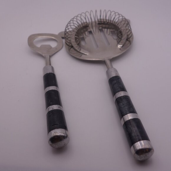 Bottle Opener And Cocktail Strainer - Picture 1 of 13